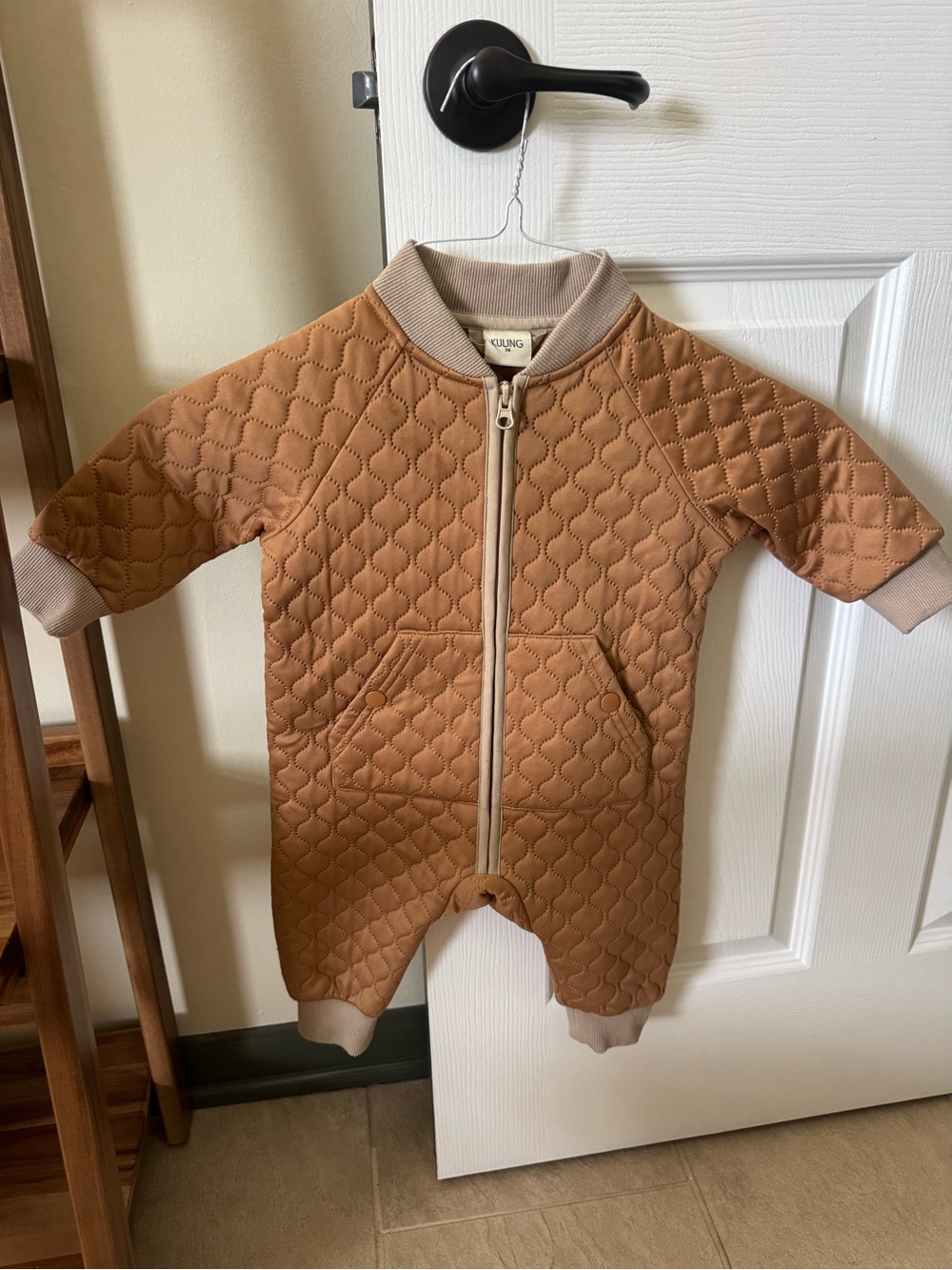 Kuling Scandinavian Gold Quilted Winter Snowsuit-6-12 Months